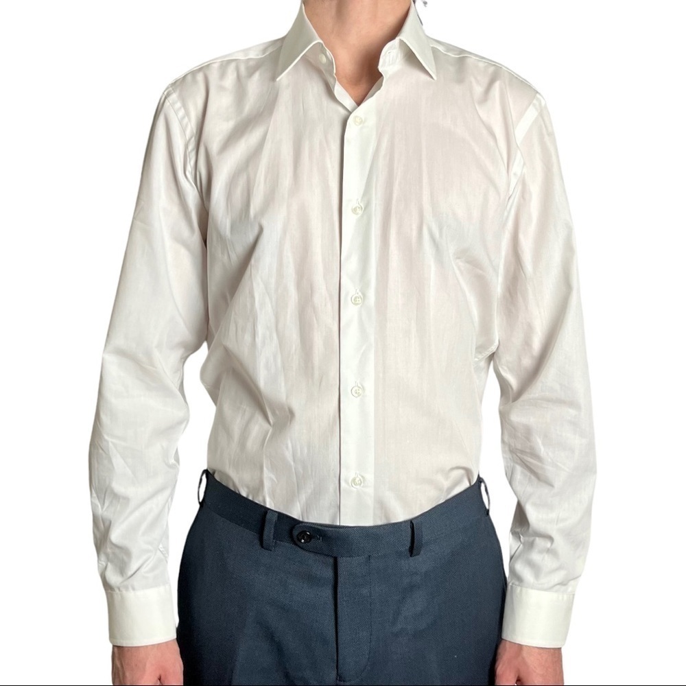 Modena Slim Fit Button Down Dress Shirt Size 16